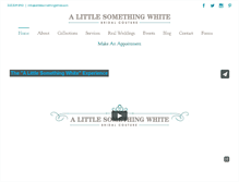 Tablet Screenshot of alittlesomethingwhite.com